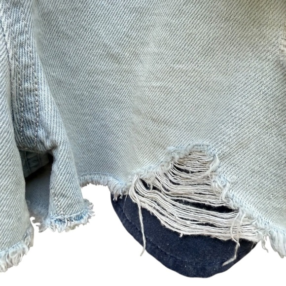 Old Navy girls Light Blue Denim Overalls 4Th July inspired size 14 - Picture 6 of 13